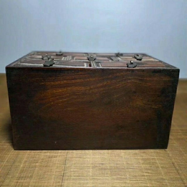 Vintage Rosewood Apothecary Cabinet With 7 Drawers For Sale - Image 4 of 9