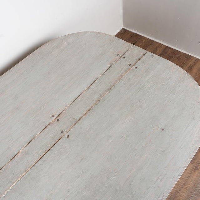 Green Early 19th Century Swedish Painted Pine Drop-Leaf Table Gate Leg Console For Sale - Image 8 of 18