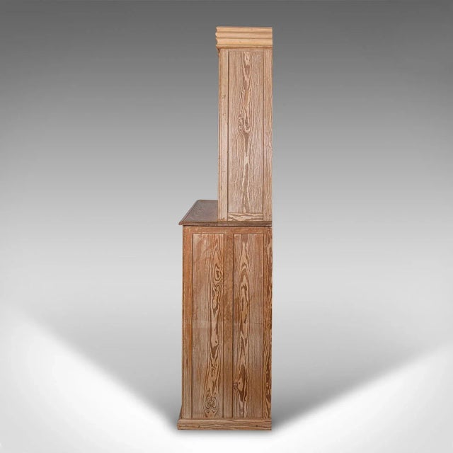 Mid 19th Century 1850s Very Tall 8' Antique Victorian English Pine Cupboard For Sale - Image 5 of 12