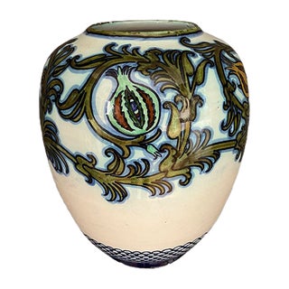 Glazed Ceramic Vase by Pietro Melandri & Paolo Zoli for La Faiance, 1900s For Sale