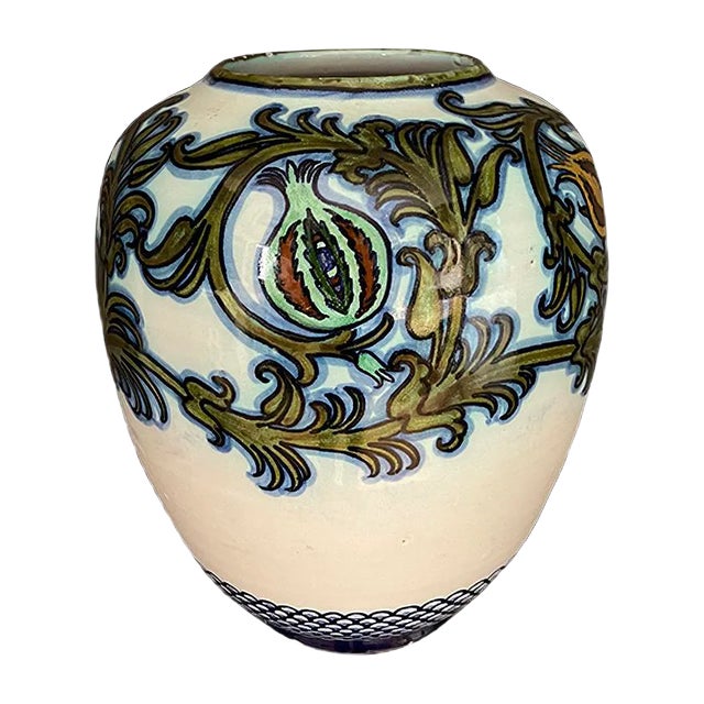 Glazed Ceramic Vase by Pietro Melandri & Paolo Zoli for La Faiance, 1900s For Sale