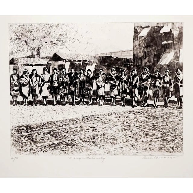 Printmaking Materials 1996 Ann Chernow Day Oil the Country Intagliotype For Sale - Image 7 of 7