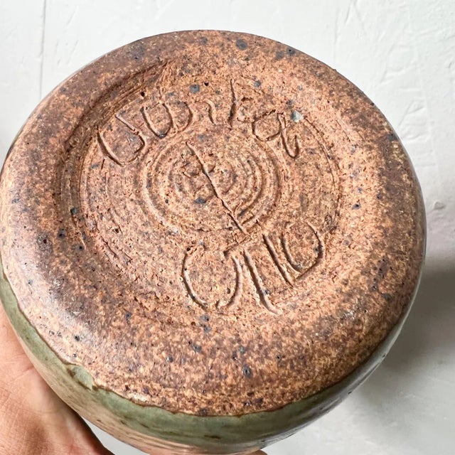 1970s Vivika & Otto Heino Studio Art Pottery Glazed Vase Ojai Calif For Sale In San Diego - Image 6 of 7