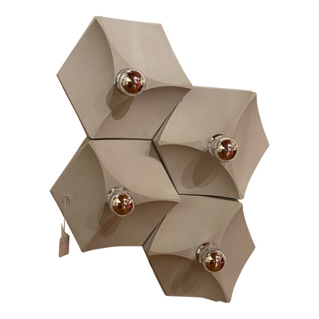 Set of 4 Vintage 1960's Modular Sconces by Hoffmeister For Sale