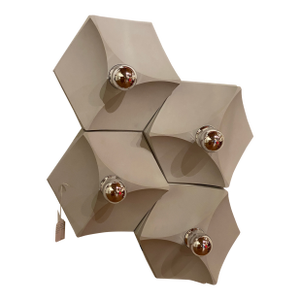 Set of 4 Vintage 1960's Modular Sconces by Hoffmeister