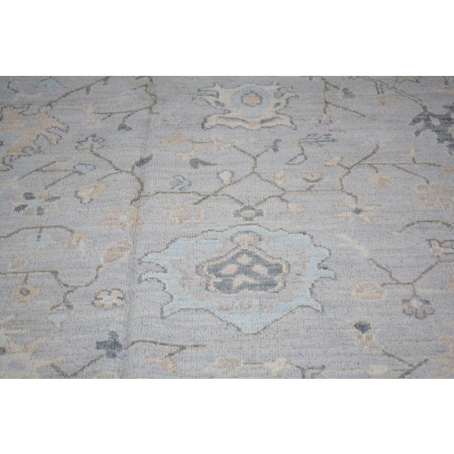 2000 - 2009 Oushak Hand Knotted Wool Rug, 8'10"x11'9" For Sale - Image 5 of 6