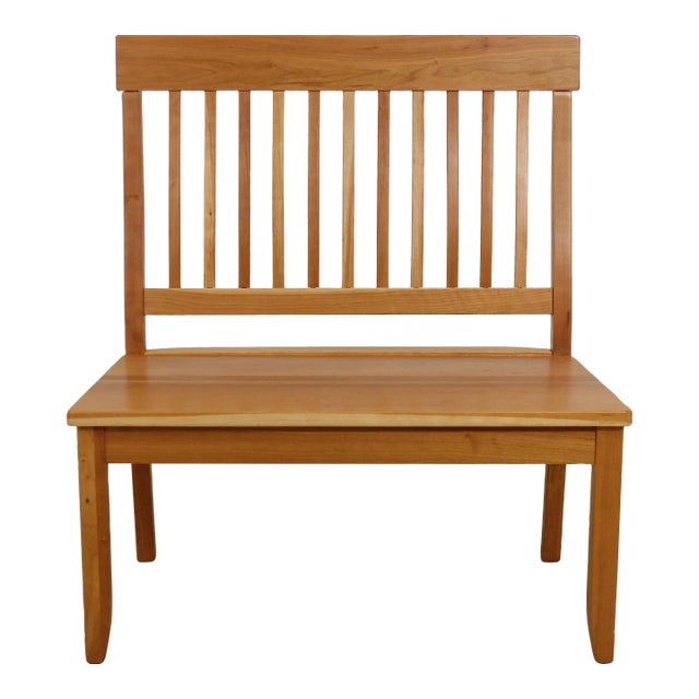Country Design Solid Cherry Bench or Settee For Sale