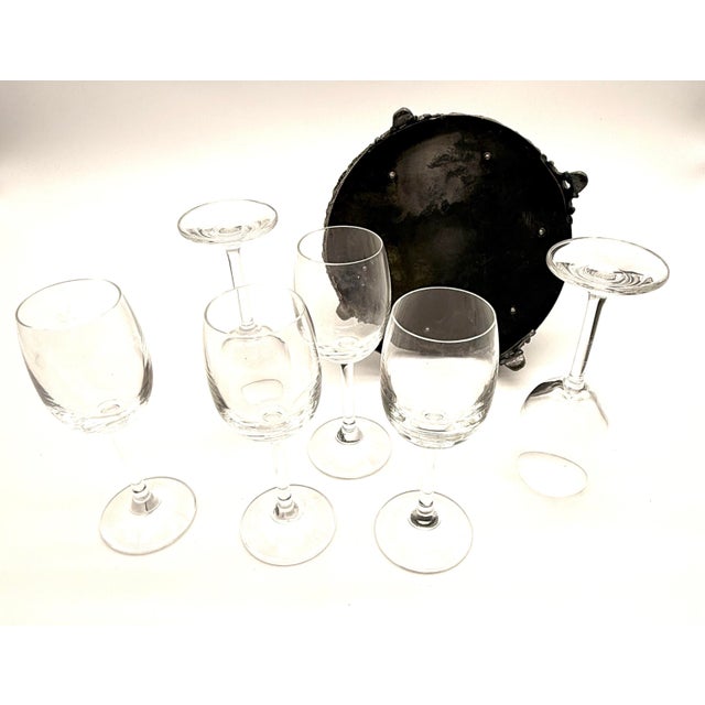 Silver Plate Cordial Glass Holder for Your Barcart For Sale In Portland, ME - Image 6 of 9