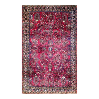 Antique Persian Sarouk Rug For Sale