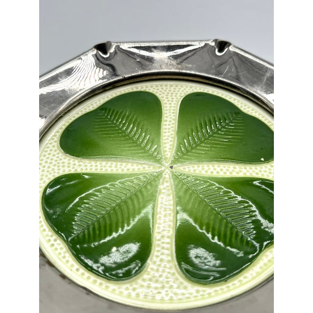 Enamelled Champagne Coasters with Cloverleaf Motif, 1910, Set of 6 For Sale - Image 10 of 12