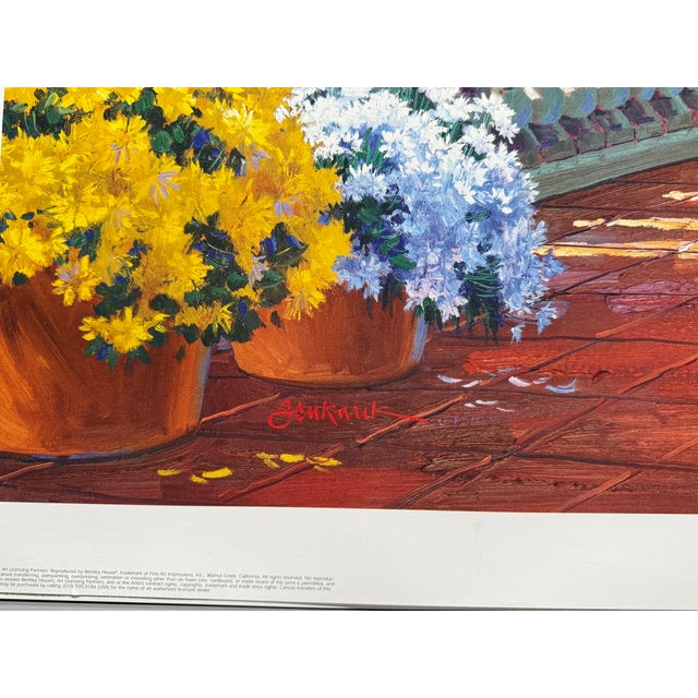 Art Print "Mediterranean Morning Mist" Mikki Senkarik 26 1/2" X 32" 1996 Open Ed For Sale - Image 6 of 8