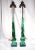 A rare find, pair of tall green malachite obelisk shaped lamps with blue Lapiz Lazuli accents. Lamps are solid...