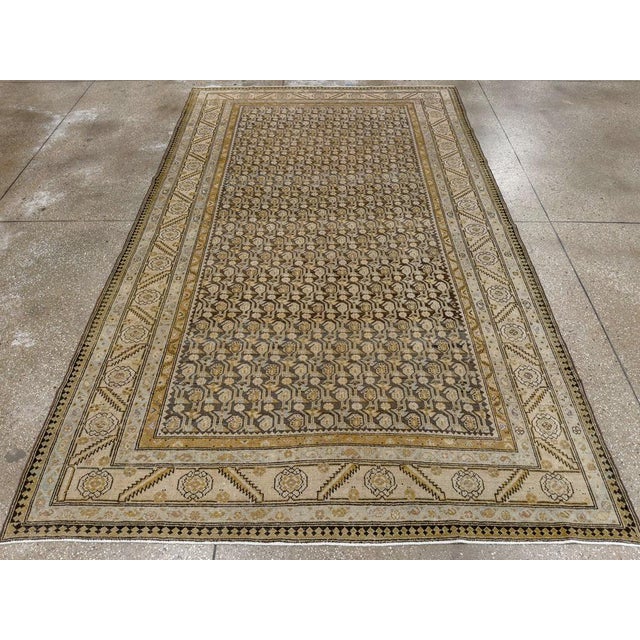 Galerie Shabab Collection Mid-20th Century Persian Malayer Gallery Carpet For Sale - Image 4 of 10
