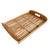 Mid-Century Modern Bamboo Serving Tray With Handles For Sale - Image 3 of 6