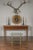 Mid 20th Century Brass Three-Tiered Table with Glass Shelves and Foliage Motifs For Sale In Atlanta - Image 6 of 12