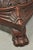 Antique American Empire Carved Mahogany Cannonball Paw Foot Pedestal Table Base For Sale - Image 9 of 18