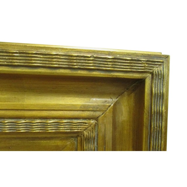 1980s 1980s Gold Gilt Carved Venice Water Way Bridge Framed Oil Painting For Sale - Image 5 of 9