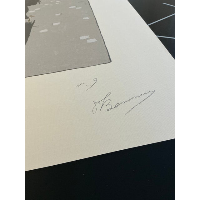 Late 18th Century Late 18th Century Pierre Bonnard La Petite Blanchisseuse Hand Signed For Sale - Image 5 of 6