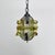 Green Brutalist Glass and Iron Hanging Lamp, 1970s For Sale - Image 8 of 17