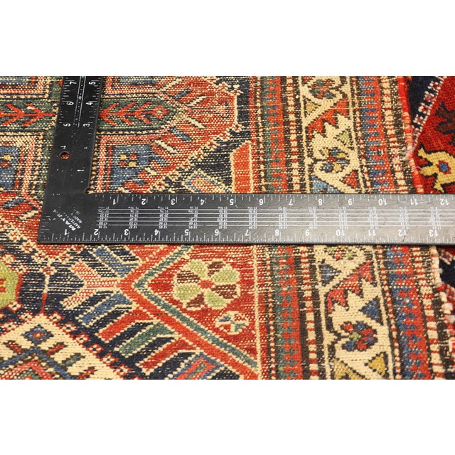 Textile Late 19th Century Persian Bakhtiari Rug, 04'06 X 06'03 For Sale - Image 7 of 10