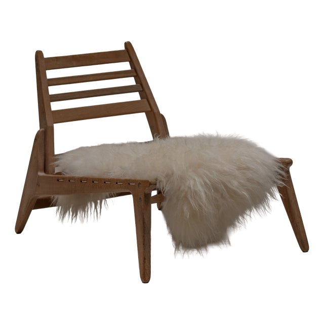 Vintage Hunting Lounge Chair from VEB Deutsche Werkstätten Hellerau, 1950s For Sale