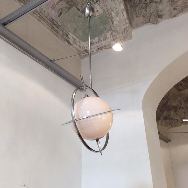 Saturno Chandelier in the style of Gio Ponti and Pietro Chiesa for Fontana Arte, 1930s For Sale - Image 11 of 18