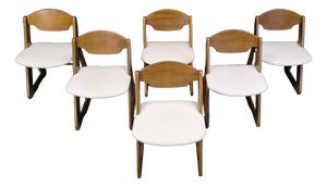 Vintage Brutalist Dining Chairs, 1960s, Set of 6