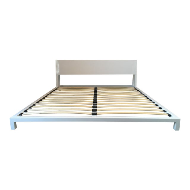 CB2 Alpine White King Bed Frame Chairish