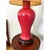 Pair of Vintage Oxblood Red Glazed Ceramic Table Lamps With Brass Hardware For Sale - Image 9 of 11