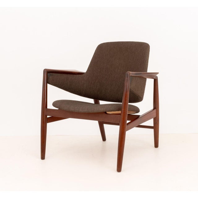 Ib Kofod-Larsen Style Teak Armchair For Sale In New York - Image 6 of 10