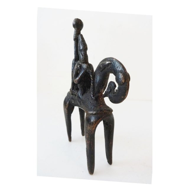 A fine Dogon bronze horseman and equestrian figure from Mali. Horses were rare amongst the Dogon people and considered a...