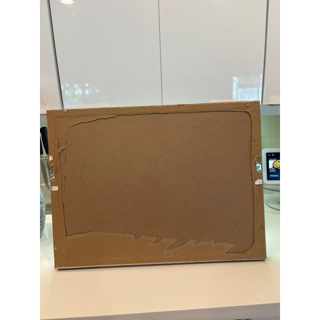 Wood Vintage Black and White Highland Cow Cattle Photograph in Distressed Wood Frame For Sale - Image 7 of 9