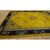 Textile 1920s Antique Gold Background Floral Art Deco Knotted Wool Chinese Peking Rug For Sale - Image 7 of 12