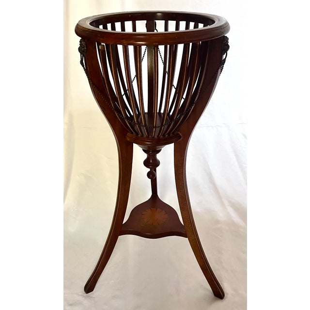 Vintage English Style Mahogany Jardinieres/ Wine Coolers - A Pair For Sale - Image 10 of 17