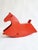 Made from cherry red lacquered plywood, this decorative mid-century rocking horse is equally at home in a stylish living...