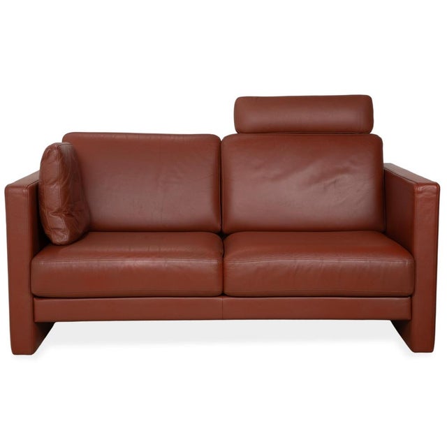 Ego 2-Seater Sofa in Brown Leather from Rolf Benz For Sale - Image 12 of 12