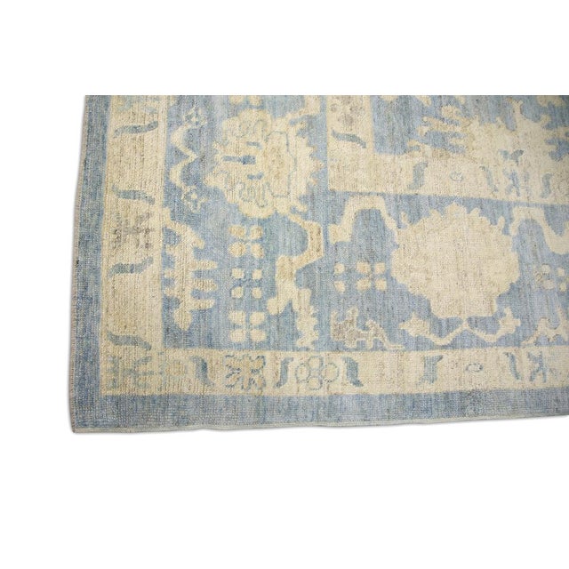 Oriental Hand Knotted Rug Turkish Oushak 14'2" x 17'10" For Sale - Image 4 of 5