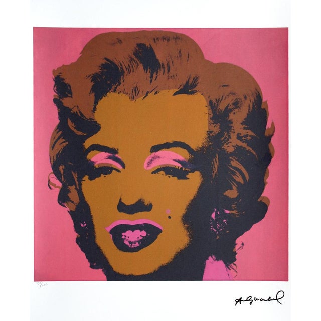 Marilyn Monroe 50/120. Lithography, offset printing, 30 colors, imprint size 37x37 cm; sheet size 56,3x38,3 cm Andy Warhol...