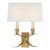 Antique Brass Visual Comfort Small Cross Bouillette Sconce For Sale