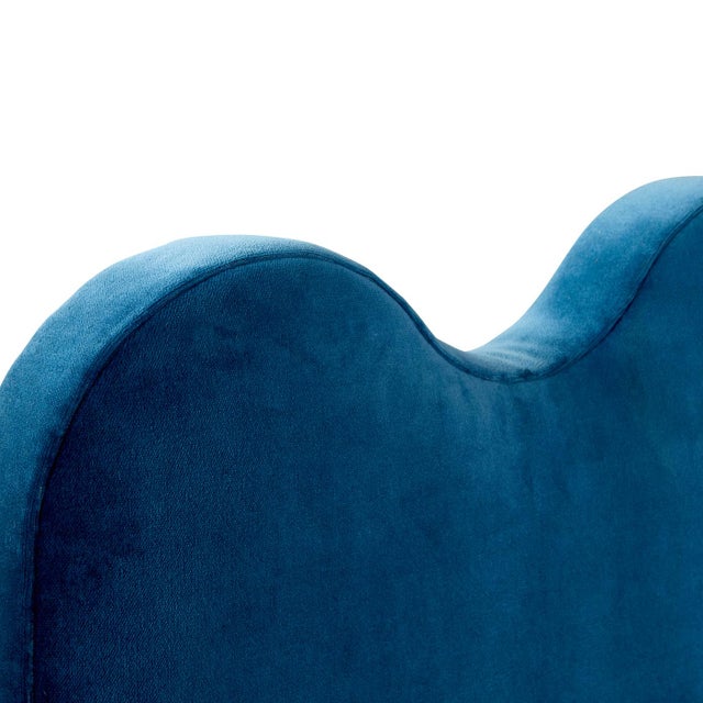 Not Yet Made - Made To Order Jonathan Adler Ripple Queen Bed, Venice Peacock For Sale - Image 5 of 11