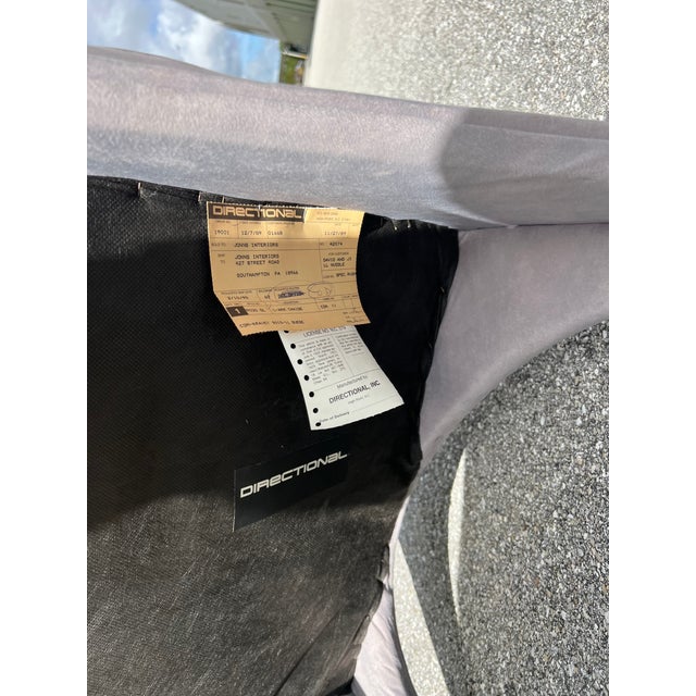 Textile Late 20th Century Vladimir Kagan for Directional a-Symmetric Settee/Lounger For Sale - Image 7 of 11