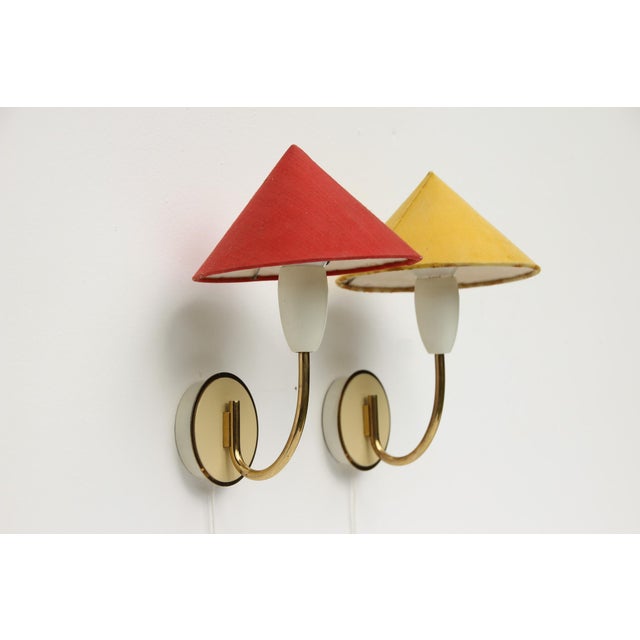 Mid-Century Modern Mid-Century Wall Lamps, 1950s, Set of 2 For Sale - Image 3 of 16