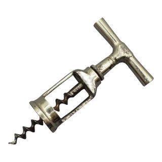Early 20th Century Nickle on Steel Ballbearing Corkscrew For Sale