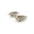 1990s Pair of Tiffany & Co Omega Back Earrings Sterling Silver Estate For Sale - Image 4 of 8