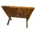 Mid-Century Modern Vintage Bamboo Folding X-Style Magazine Rack or Book Holder For Sale - Image 3 of 6
