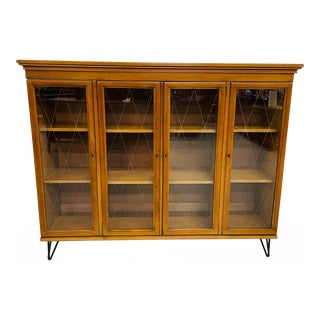1960s Mid-Century Walnut Bookcase For Sale