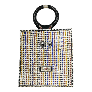 Vintage Large African Square Baule Goli Mask I Coast 46" H by 30" W