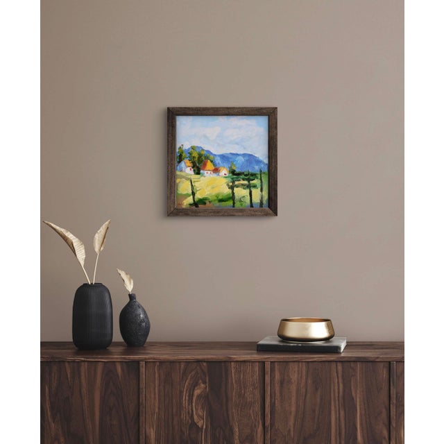 2020s Modern Contemporary Impressionist Landscape Oil Painting For Sale - Image 5 of 8