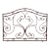 Mid-Century French Wrought Iron Fireplace Screen With Gothic Scrollwork For Sale