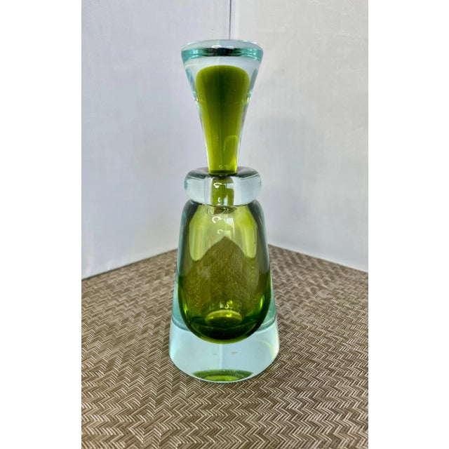 1960s Seguso Vetri d'Arte Glass Flavio Poli Italian Art Glass Perfume Bottle For Sale - Image 5 of 9